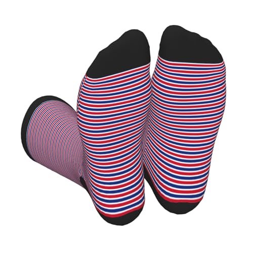 PPHGUT Chaussettes imprimées drapeau du Costa Rica pour adultes, élégantes, douces, pour la marche, la course, le sport, le travail, les voyages, le quotidien, 3 noir, Taille unique
