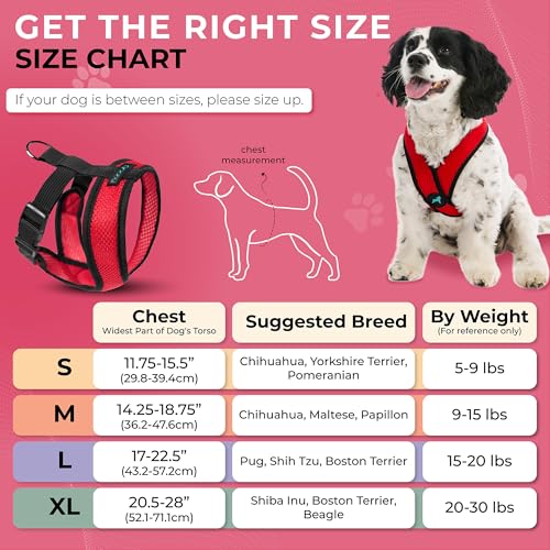 Image of Gooby Comfort X Head-in Dog Harness, Choke-Free, Red, Medium