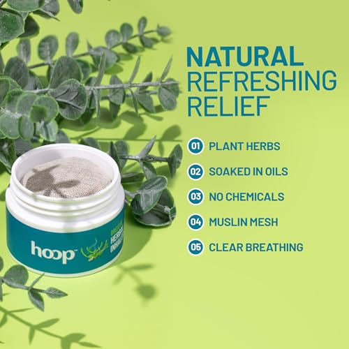 Image of hoop Herbal Inhaler | Soothes Cold, Stuffy Nose, Headache, Nausea | 15g