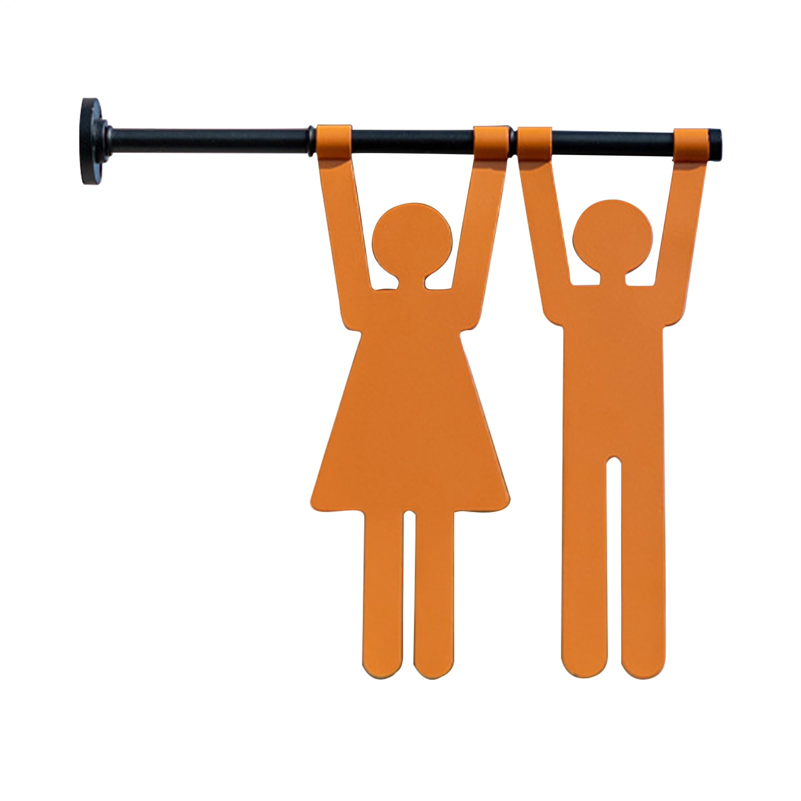 Toilettenschild, tragbar und leicht, 25,5 x 8,5 cm, Toilettentürschild, moderne WC-Wandkunst, modernes Design, für WC, Geschäft, Büro, Mitarbeiter, Frauen, Männer