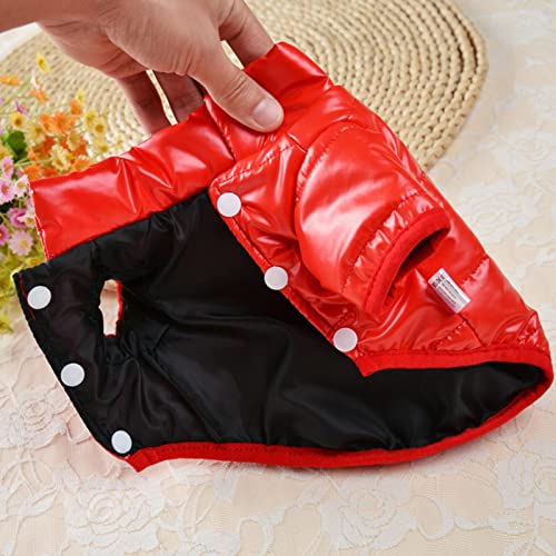 Roupas Para Cachorro De Inverno - Casacos para cães pequenos impermeáveis ​​com gola alta - Bonito m