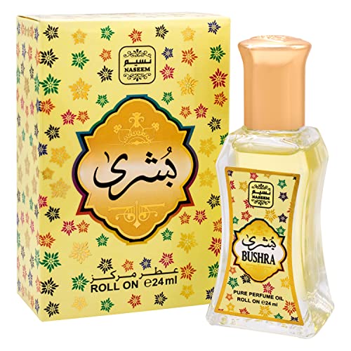 Naseem Bushra Perfume Oil Rollerball Alcohol Free With Composition Of Lime Orange Sandalwood Long Lasting Arabian Fragrance Oil For Women 0.81 Fl Oz #TOP5