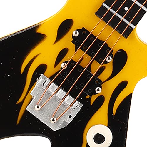 Naroote Mini Bass, Mini Guitar Decoration (Yellow)
