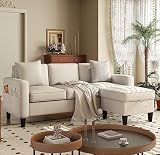 Youmumeub Convertible Sectional Sofa Couch, L-Shaped Couch 3-Seat Sofa with Storage Reversible Chais