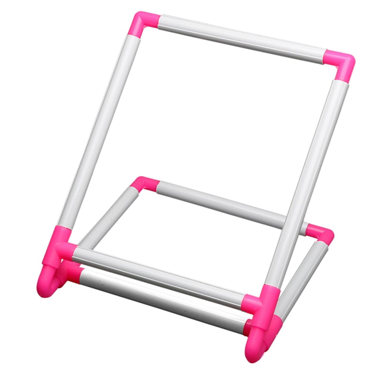 Operitacx Vertical Embroidery Frame PVC Cross Stitch Rack Desktop Stand Small Hoop for Needlework Cross Stitch Helper