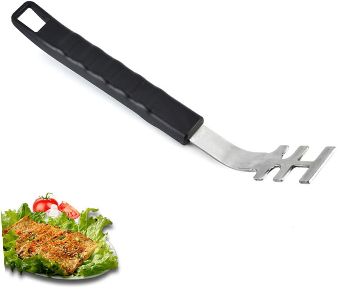 3Pcs Stainless Steel Grill Grate Lifters Barbecue Rack Gripper for Safe Handling of Hot Foods for Outdoor Cooking Camping and Backyard Parties