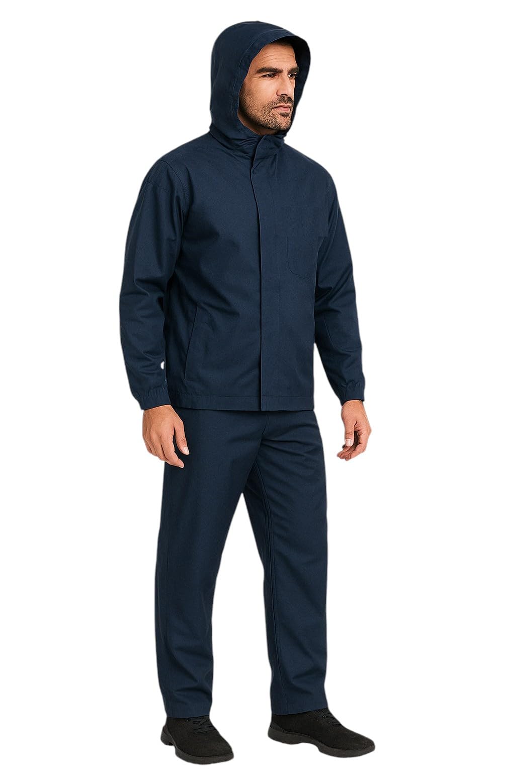 tln Waterproof Raincoat for Men | Lightweight & Durable Rain Jacket with Hood | Windproof & Breathable | Travel-Friendly, Bike & Motorcycle Use | Full-Length Protection-picture-40