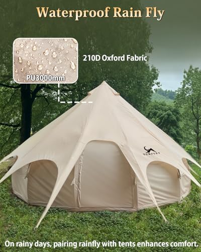 TOMOUNT Canvas Tent with TPU Roof