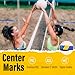 DDVLG Beach Volleyball Lines for Sand or Grass, 2inch Sand Volleyball Boundary Lines for Beach Court 26.3'x52.6' [Doubles 2V2], Highly Visible, All-Weather, with Metal Anchors & Sand Bags - Blue