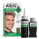 Just For Men, Tinte Colorante En Shampoo, Castaño Claro H25, Opción Ideal Para Cubrir 100% de Las Canas, 66ml