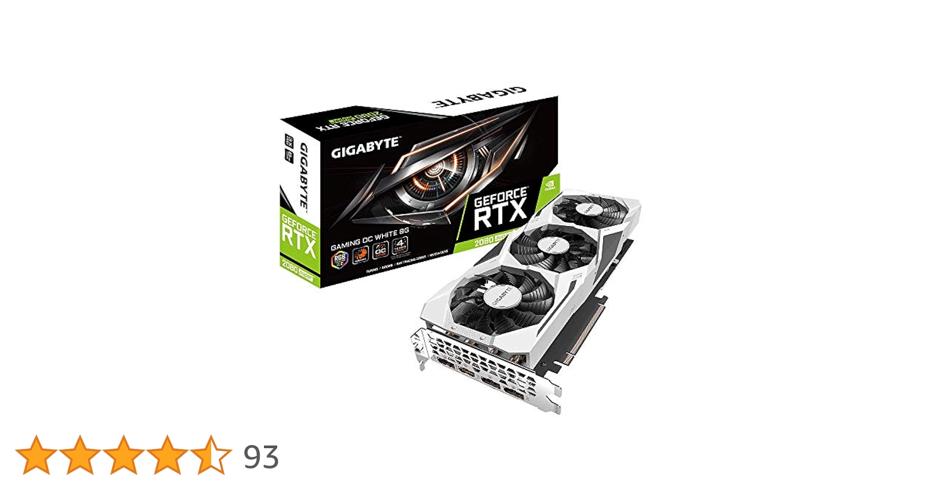 Gigabyte GeForce RTX 2080 Super Gaming OC White 8G Graphics