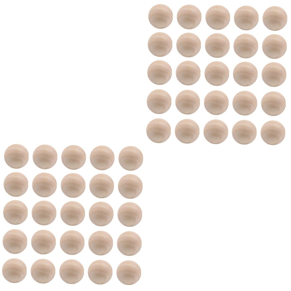 Angoily 2 Set Perline Legno Naturale Pz Beads Tondi Senza Per Diy E Pittura Accessori Creativi Per Gioielli E Decorazioni Fai Da Te Legno Loto 200 Pezzi*2