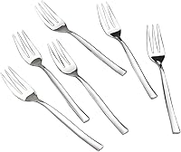 Vista 7 de Idomy Tenedores de degustación de 3 dientes de acero inoxidable para aperitivos, 12 piezas