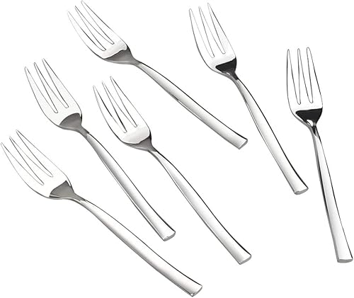 Miniatura 7 de Idomy - Tenedores de degustación de acero inoxidable de 3 pines para aperitivos, postres (16 unidades)