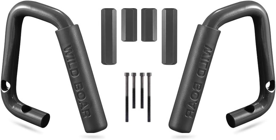 KATUR Front Grab Handle Grab Bar Compatible with Jeep Wrangler JK Rubicon Sahara Sport 2007-2017 2/4 Door Solid Steel Black – 2 Pieces KATUR Front Grab Handle Grab Bar Compatible with Jeep Wrangler JK Rubicon Sahara Sport 2007-2017 2/4 Door Solid Steel Black – 2 Pieces