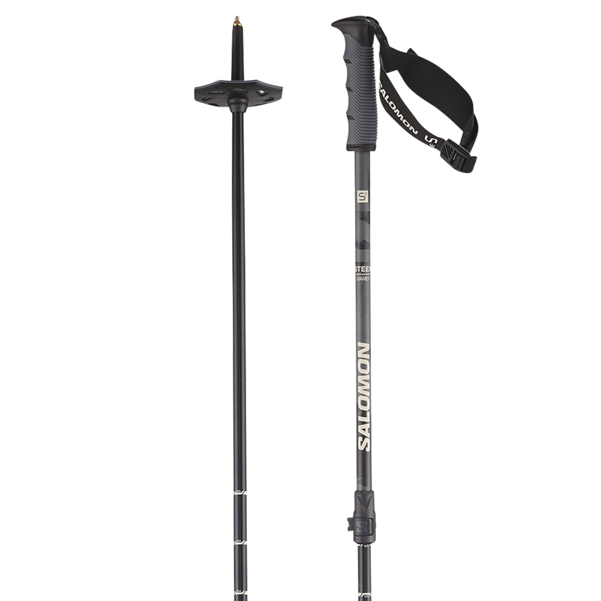 Salomon STEEP Vario S3 Bâtons de Ski, bâtons de Marche réglables et légers pour randonnée et Aventures Outdoor