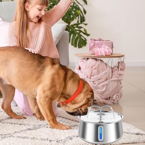Fuente automática de agua para gatos acero inoxidable 4L miniatura 6