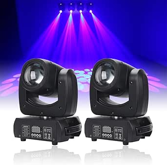 Amazon.com: 2 Packs LED 100W Beam Stage Light Strobe, Zoom, DMX512 ...