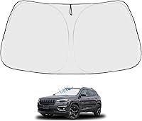 Vista 60 de Proadsy 2025 - Parasol para parabrisas actualizado con ajuste personalizado para Nissan Rogue 2014-2020, protector plegable de 4 capas