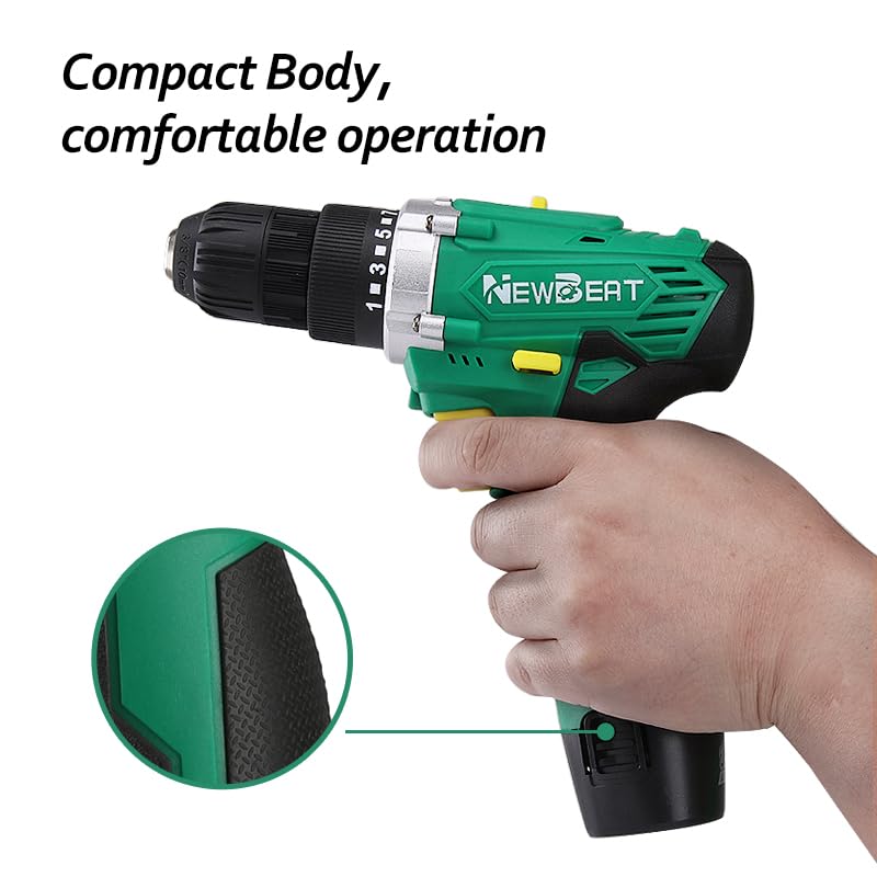 Image of 12V Cordless Drill Set, 3 /8 inch Keyless Chuck, 25 N.m Power Tool