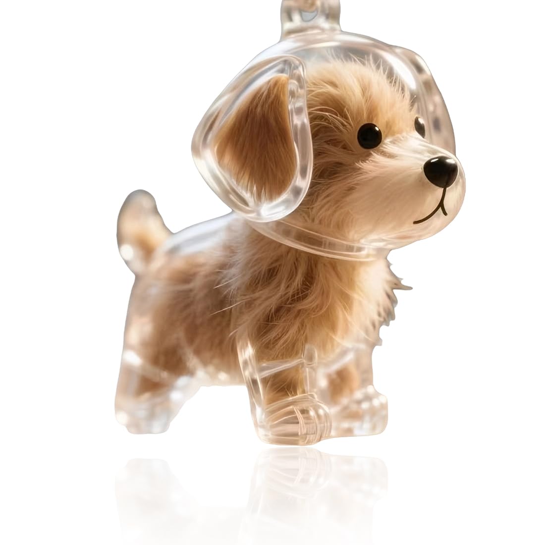 DOWAY Portachiavi Di Halloween A Forma Di Cane In Acrilico | Zucca E Cappello Da Strega | Regalo Per Amanti Dei Cani