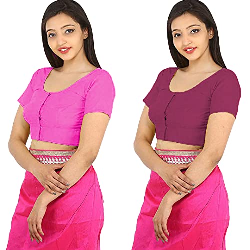Image of Namita Women's Rubia Cotton Solid Half Sleeve Blouse