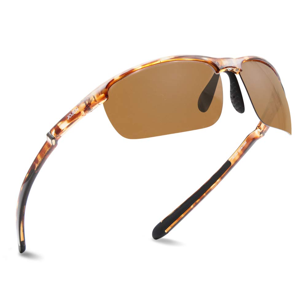JOJEN Polarized Sports Sunglasses for Women Men Running Golf Fishing Cycling Driving 100% UV Protection Sun Glasses JE001