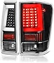 VIPMOTOZ Neon Tube LED Tail Light Lamp Assembly For 2004-2015 Nissan Titan Pickup Truck, Black Housing, Driver & Passenger Side