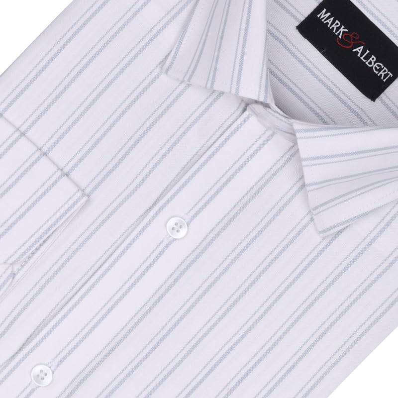 Image of Men's Striped Cotton Formal Shirt