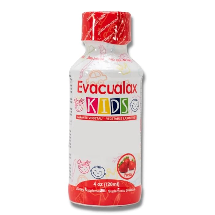 Buy EVACUALAX Kids Liquid Strawberry Flavor Laxative Vegetal 100 Natural 4oz Constipation