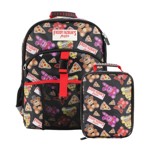 Kit de mochila e lancheira Bioworld, 40 cm, para escola e viagem, 16 inches x 12 inches x 5 inches