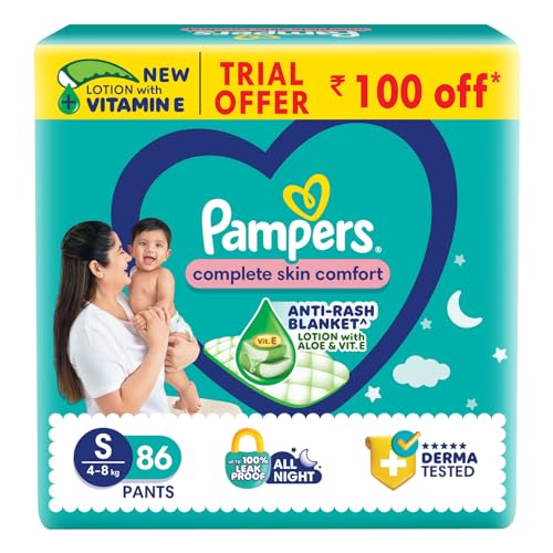 Pampers Complete Skin Comfort Pants, Anti-rash blanket, Lotion wi...