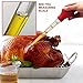 KAYCROWN Turkey Baster Commercial Grade Quality Silicone Bulb Including 2 Meat Marinade Injector Needles with Barbecue Basting Brush and Cleaning Brush for Easy Clean Up