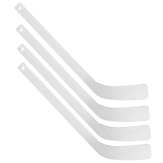 PRISP Plastic Mini Hockey Stick - 18 Inch Knee Hockey Stick; Sports Gift for Indoors, Basement, Garage