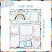 BeYumi 32Pcs Boho Rainbow Happy 100th Day of School Poster My 100th Day Fill in Posters All About Me DIY Color Educational Chart Poster for Kids Kindergarten Elementary Classroom Activities