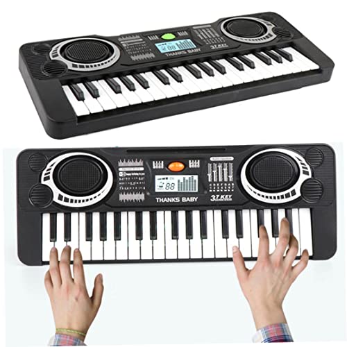 Runfon 37 Touches Clavier, Clavier de Musique numérique 37 Touches Clavier Electronic Organ Black White Musical Musical… - Les Beatles, Paul McCartney, John Lennon, RIngo Starr, George Harrison Runfon 37 Touches Clavier, Clavier de Musique numérique 37 Touches Clavier Electronic Organ Black White Musical Musical… – Image 8