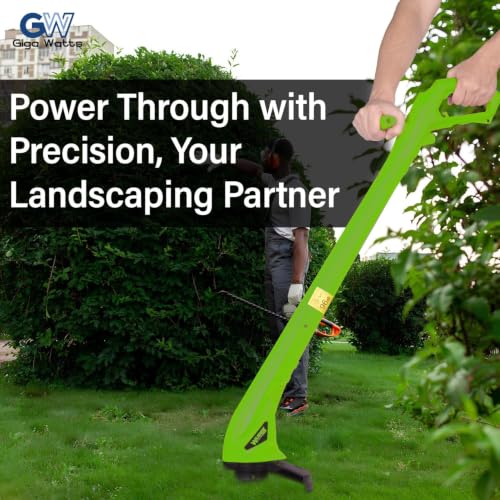 Image of GIGAWATTS 250W Corded Grass Trimmer 22cm Cutting Diameter Portable Electric String Cutter Machine with Twin Line Bump Feed Spool Compatible with 1 mm Trimmer-Line for Lawn Edges Trimming