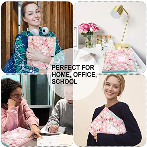 Image of Corslet Expanding 6-Pocket A4 Document Holder with Floral Design - Portable Paperwork Storage for Office, School & Home