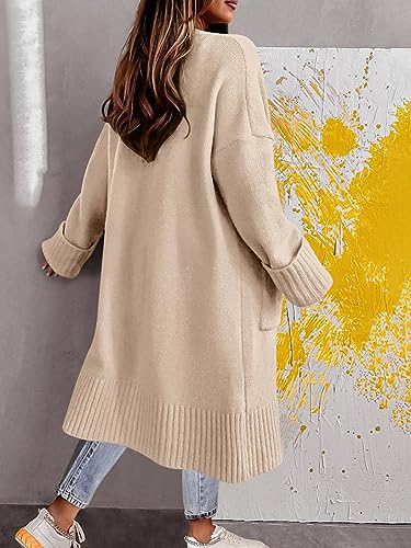 Danedvi Cardigan Sweaters for Women Fall Open Front Knit Cardigans Duster Coat3