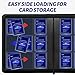 TRUGQ Toploader Binder for TCG, Trading & Sports Cards - 9-Pocket Ringless Design Holds 324 Toploaders (20 Included) | Waterproof, Ridge Tab Sorting | Premium Top Loader Storage