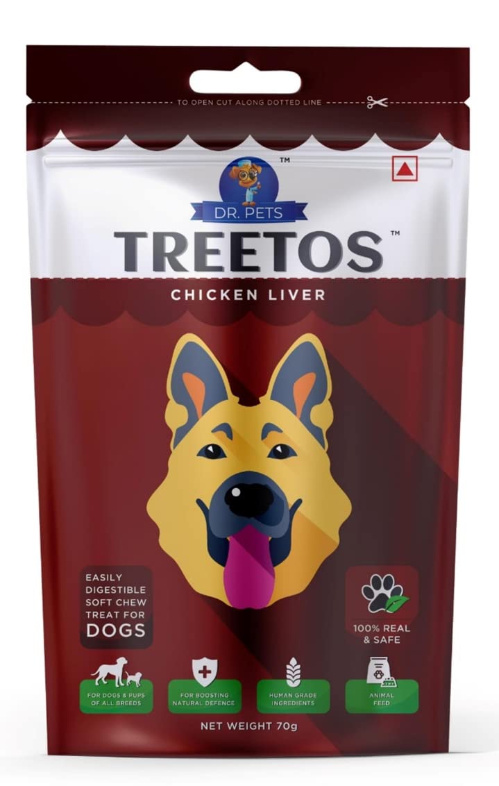 Best Dog Food Treat and Snacks TREETOS Chicken Liver by DR. Pets (70 g Pack, Real Taste of Chicken Liver) (B0B37WSK2D) Amazon Price History, Amazon Price Tracker