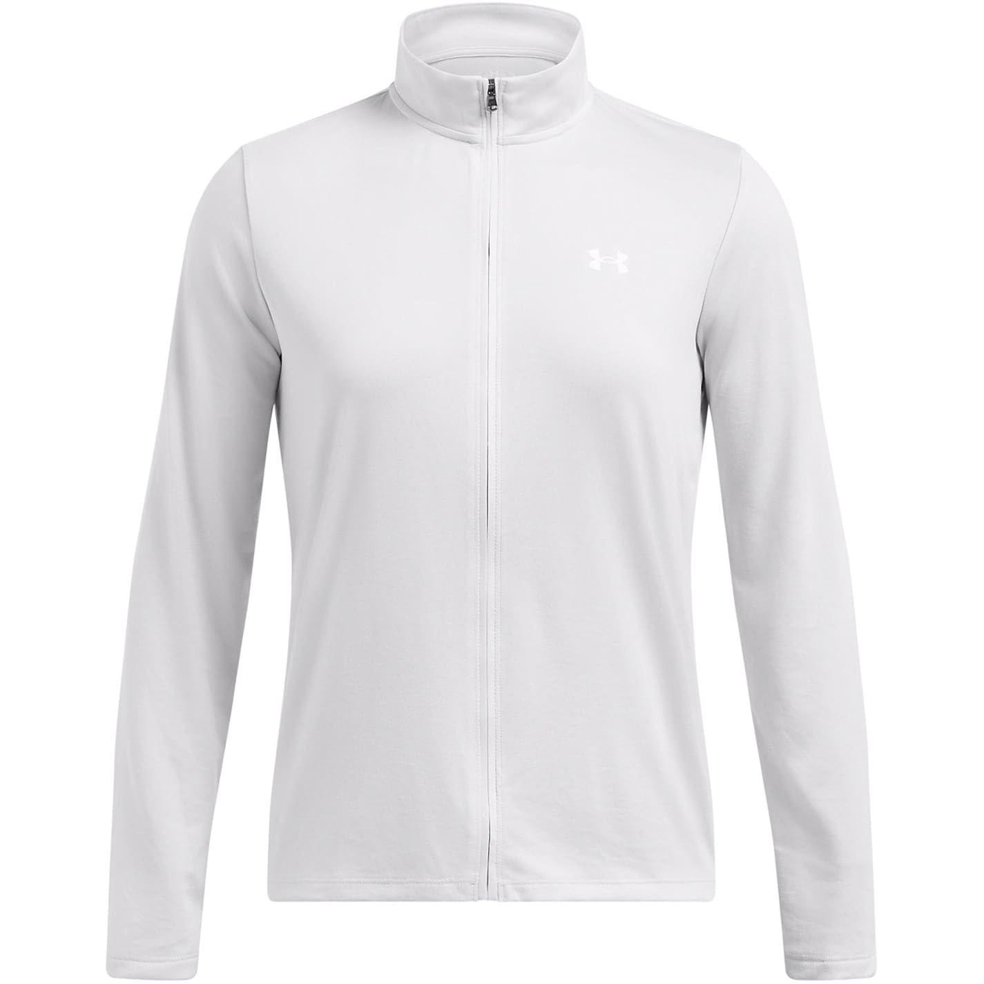 Under Armour Tech Damen-Sweatshirt mit durchgehendem Reißverschluss, Halo Grau/Weiß, 46