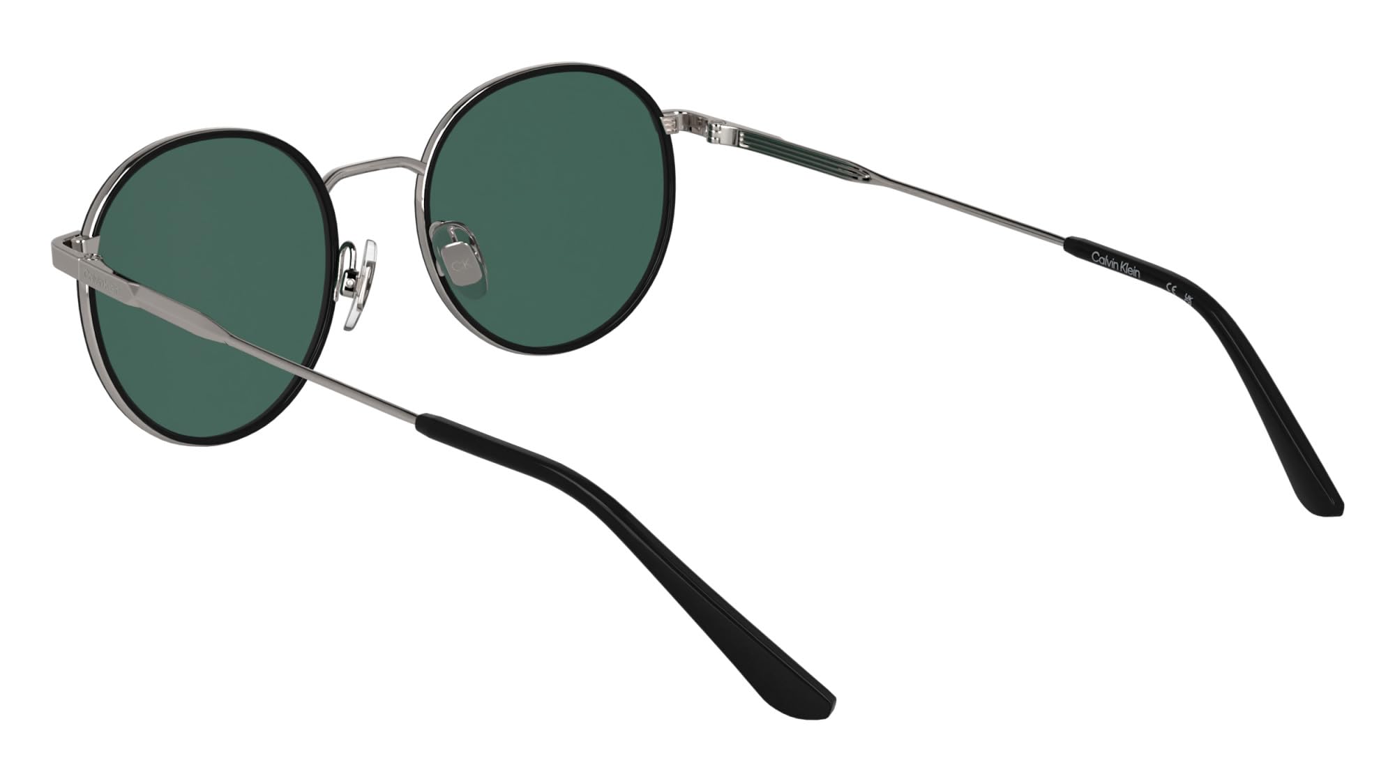 Calvin Klein Unisex Adult Sunglasses CK25101S - Black with Solid Petrol Lens, czarne, rozmiar uniwersalny