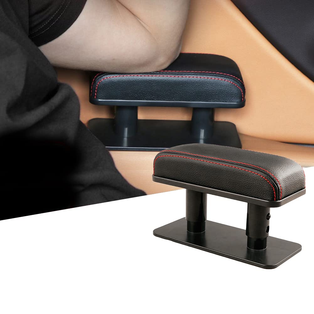 ulofpc Car Armrest Rest Pads, Universal Vehicle Truck Central and Side Adjustable Car Elbow Support Pads Car Armrest Increase Pad