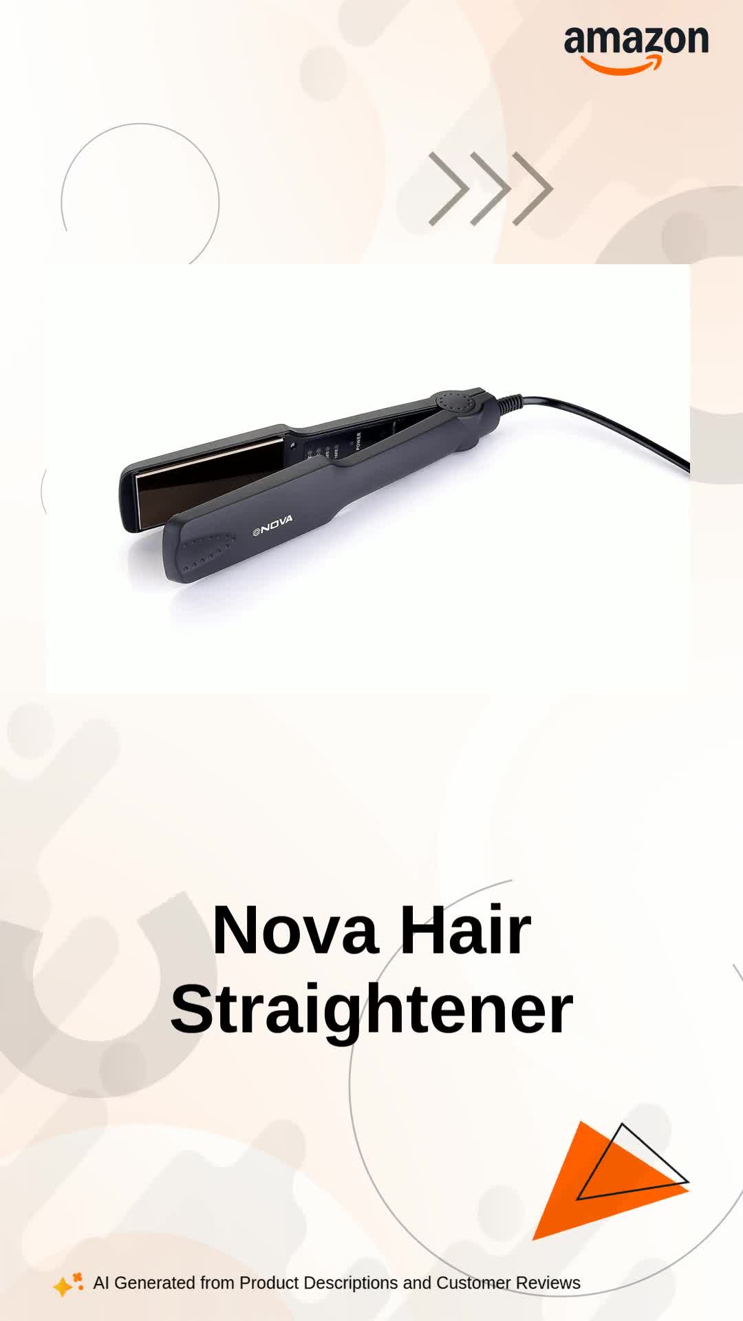 NOVA NHC-329 Professional Hair Straightener With Digital Control