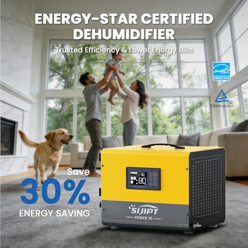 Image of 70 Pints ENERGY STAR Commercial Crawl Space Dehumidifier w /Pump & Drain