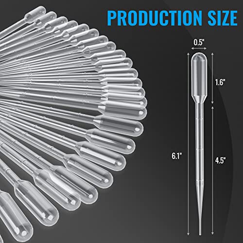 Vabiooth VB-TP3ML-20-US 20Pcs 3Ml Disposable Plastic Transfer Pipettes Calibrated Dropper thumb #1
