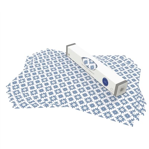 The Master Herbalist Revestimientos para cajones SIN Perfume, fáciles de Limpiar, diseños Coloridos, cajones, estantes de armarios, alacenas y gabinetes. (Azul del Cocinero)