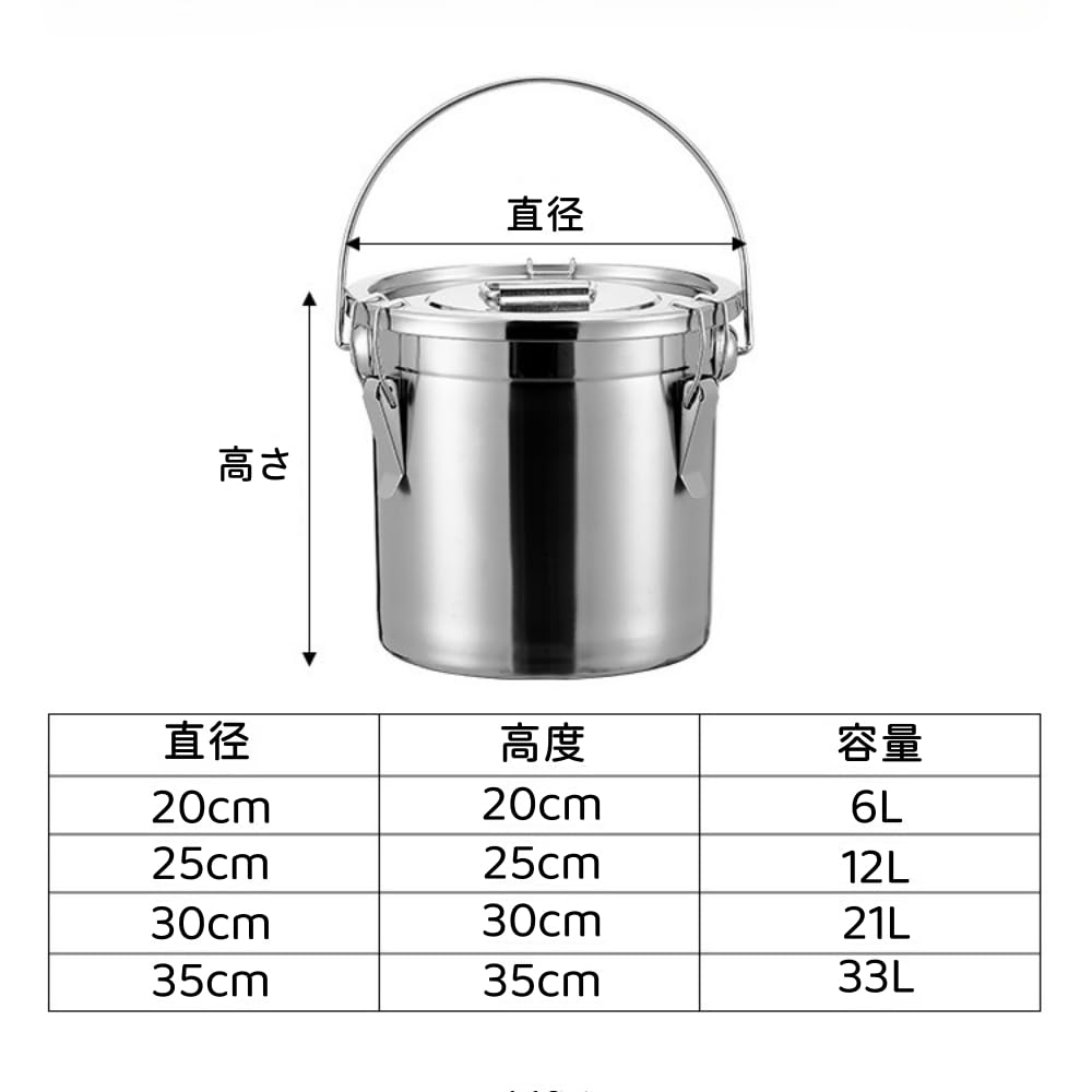 寸胴鍋　業務用　大　直径56cm 高さ49cm Amazon | 寸胴鍋 業務用 大容量 密閉保存容器（20cm～35cm）食料