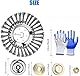 2 Stück Unkrautbürste Freischneider, Universelle Wildkrautbürste für Motorsensen 25,4 mm Bohrung effektiven Unkrautentfernung Rasentrimmer Wildkrautbürste für Gärten, Rasen (6 Inch)